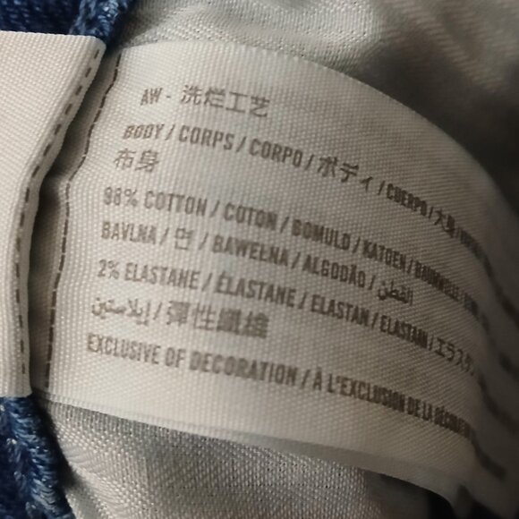 Hollister Jeans Size 28 Ultra High Rise Mom Ankle Crop Patchwork Denim - Picture 8 of 9